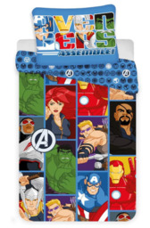 Marvel Avengers Assemble Duvet Cover Set 140 X 200 Cm Iron Man Thor