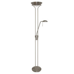 Floor Light Silver Matka Satin Searchlight 4329ss