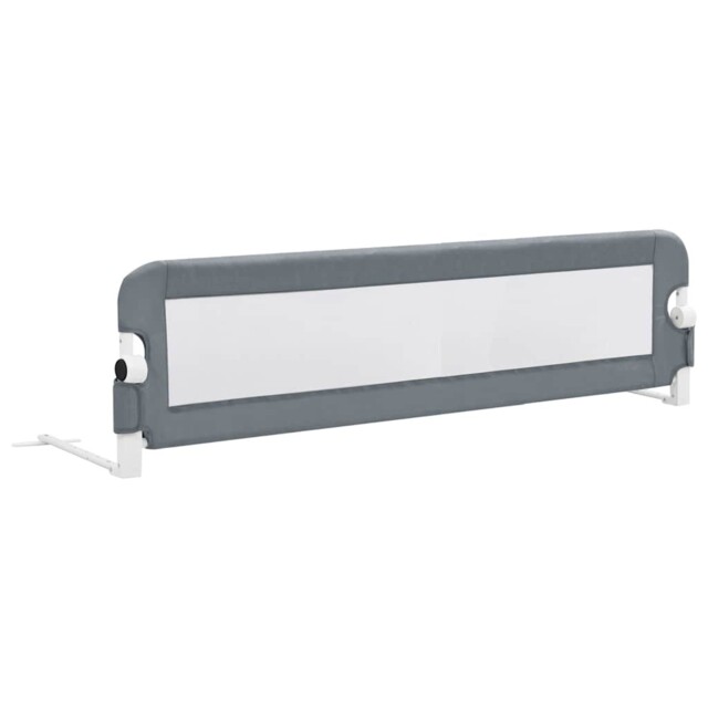 Toddler Bed Rail Grey 150x42cm Polyester Kids Nursery Rails Vidaxl