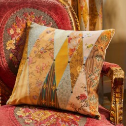 The Chateau Wallpaper Museum Cushion 43cm X 43cm By Angel Strawbridge