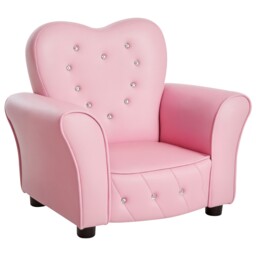 Homcom Kids Sofa Toddler Armchair Children Chair Princess-themed