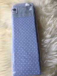 Mothercare Soft Cotton Jersey Fitted Sheet Blue, Size 28cmx75cm