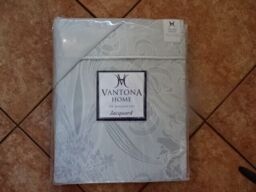 "Vantona ""nouveau Damask Silver"" Double Bedset Bnip"