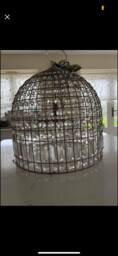 Ceiling Light Shade Chrome Crystal Effect Glass Pendant Lampshade