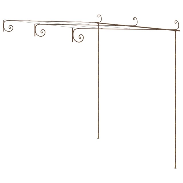 Garden Rose Arch Antique Brown Iron Patio Arch Pergola Multi Sizes