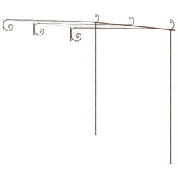 Garden Rose Arch Antique Brown Iron Patio Arch Pergola Multi Sizes