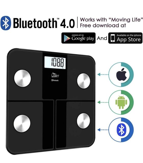 Body Fat Scales Uten Digital Weight Bathroom Bluetooth. Weight Limit: