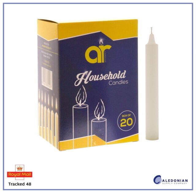 Ar Household Candles - Unscented Clean And Long Burning Candles, Pack