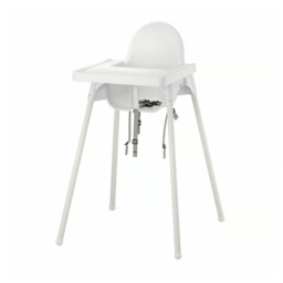 Ikea Antilop High Chair With Tray White - Easy To Take Apart And Carry