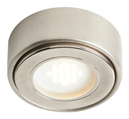 Cabinet Light Silver Laghetto 240v Led Brushed Satin Nickel Warm White
