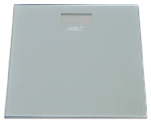Electronic Digital Tempered Bathroom Lcd Weighing Fitness Scales Blue