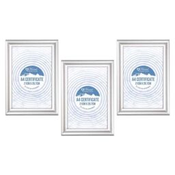 A4 Classic Silver Photo Frame Glass Certificate Picture Frame Gift