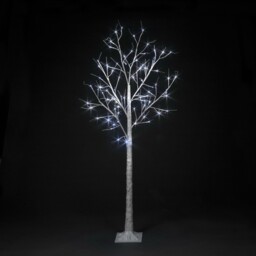 Christmas Birch Tree Ice White Led Lights 1.8m 6ft Tree Decorations