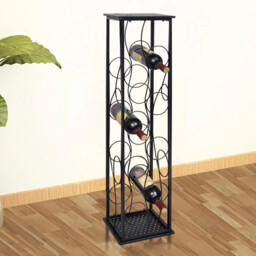 Wine Rack For 8 Bottles Metal Vidaxl