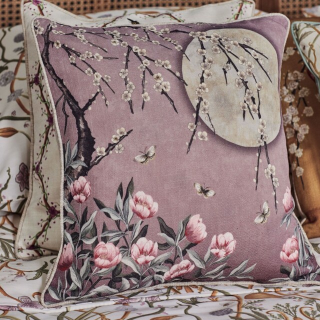 The Chateau Moonlight Cushion Rose Dawn Garden Angel Strawbridge