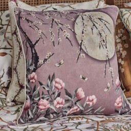 The Chateau Moonlight Cushion Rose Dawn Garden Angel Strawbridge