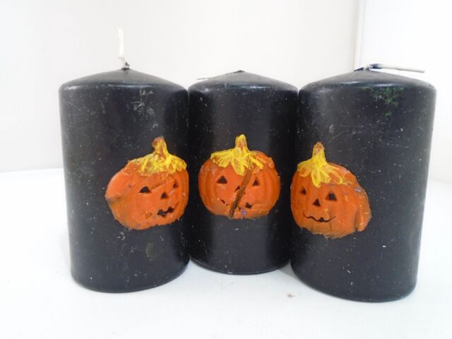 3black Decorative Candles For Events Home Decor 4inch (562)