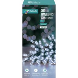 Battery Operated Christmas Fairy Lights Indoor/outdoor 200 White Leds