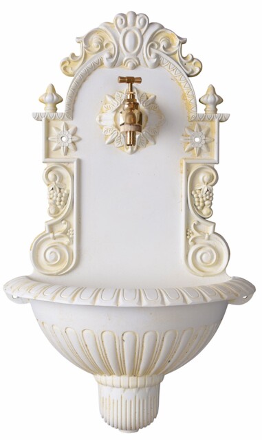 Antique Style Wall Fountain – Renaissance Garden Fountain With Brass