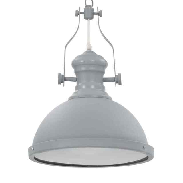 Ceiling Lamp Grey Round E27 Vidaxl