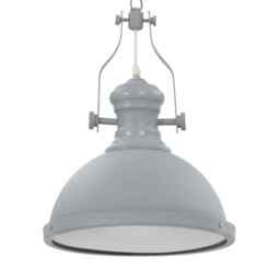 Ceiling Lamp Grey Round E27 Vidaxl