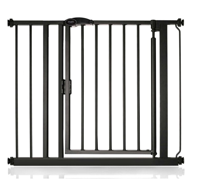 Safetots Baby Gate, Self Closing Safety Gate, White, Pressure Gate