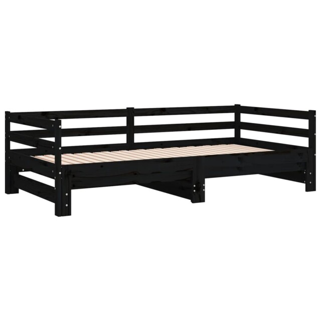 Solid Wood Pine Pull-out Day Bed Guest Sofa Bed Furniture Multi