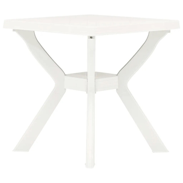 Bistro Table White 70x70x72 Cm Plastic Vidaxl