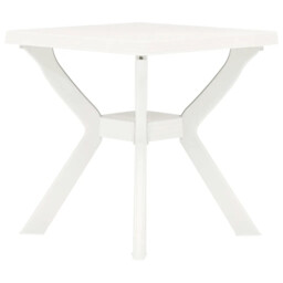 Bistro Table White 70x70x72 Cm Plastic Vidaxl