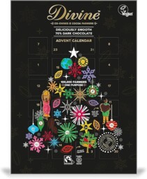 Divine Chocolate Dark 70 Percent Chocolate Advent Calendar, 85