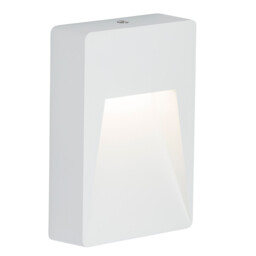 Knightsbridge Ip54 230v 2 Watt White Rectangular Led Guide Light Rwl2w