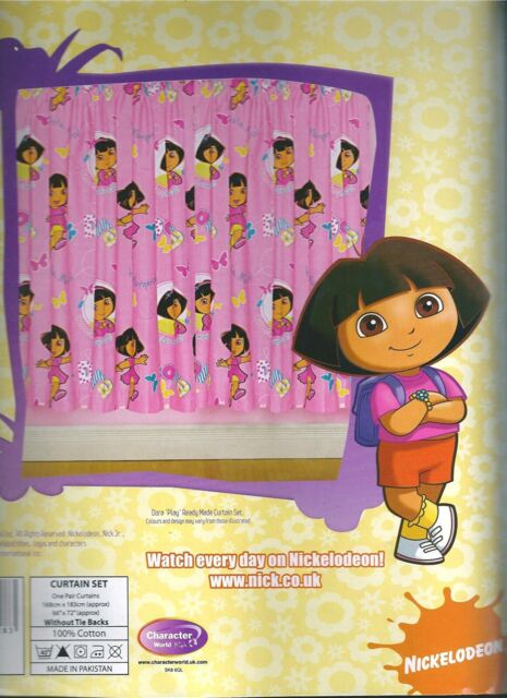 "Dora The Explorere 66"" X 72"" Curtains Official Merchandise 100% Cotton"