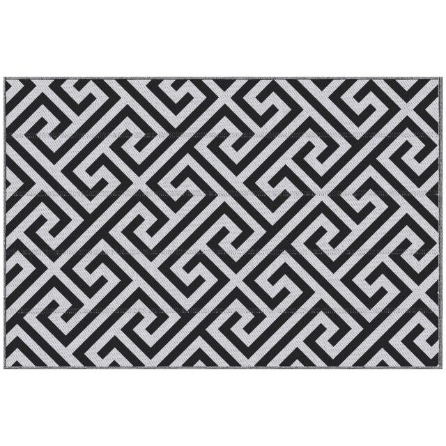 Outsunny 121x182cm Reversible Outdoor Rug Portable Plastic Straw Rv