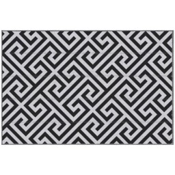 Outsunny 121x182cm Reversible Outdoor Rug Portable Plastic Straw Rv