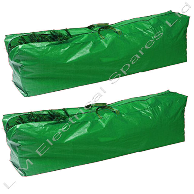 2 X Extra Strong Christmas Tree Bag Zip Up Sack Storage Holdall 9ft