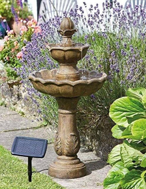 Kingsbury Solar Garden Fountain Water Feature Solarpowered Large