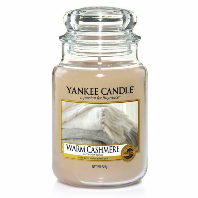 Yankee Candle Scented Large Jar Warm Cashmere 110-150 Hours 567g
