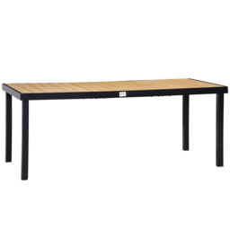 Outsunny Garden Dining Table For 8, Aluminium Frame For Patio, Natural