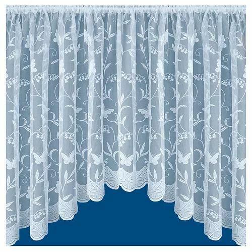 Hawaii Butterfly White Net Curtain Jardiniere - 16 Sizes - Free Fast