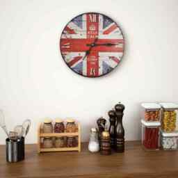 Vintage Wall Clock Uk 30 Cm Vidaxl