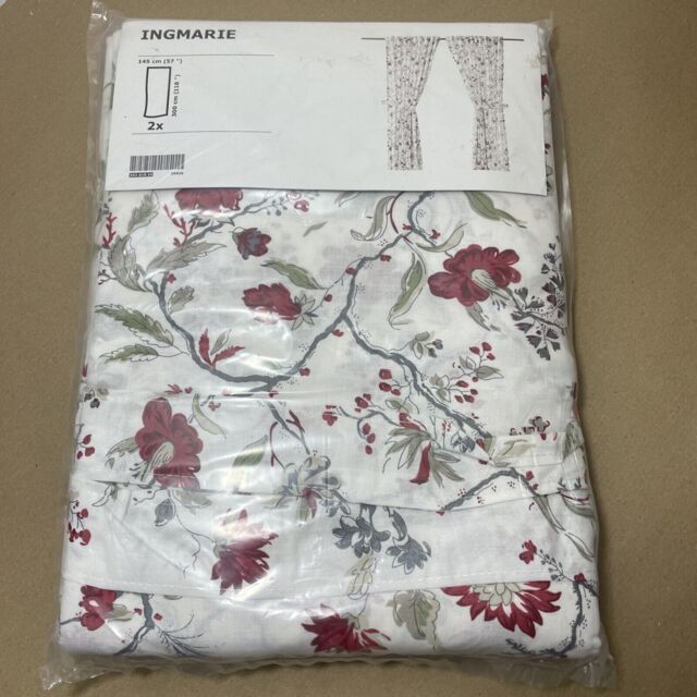 Ikea Ingmarie Pair Curtains Set Of 2 Panels 57 X 118in Packaging
