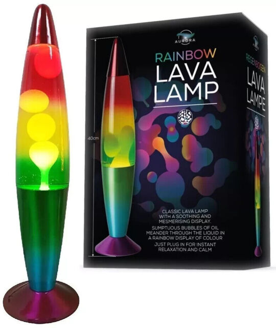 Rainbow Lamp 16” Peaceful Motion Wax Liquid Relaxation Light Novelty