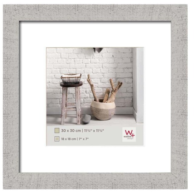 Walther Home Wooden Picture Frame - 12x12 Inch - (insert 7x7 Inch) -
