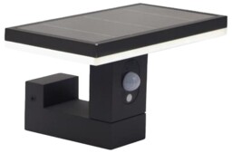 Aluminium Solar Led Wall Light With Pir, Graphite - 4l2/6004