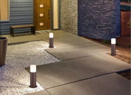Trio 522260124 Hoosic Bollard Light, Ip44, 300mm, Rust Brown