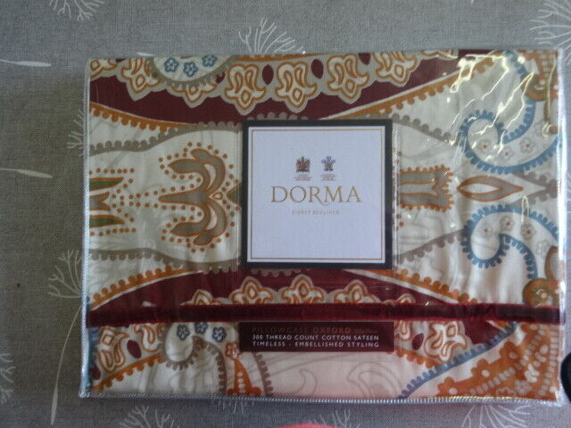 "Dorma ""jaipur Multi "" Oxford Pillowcase Bnip"