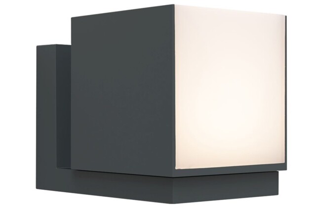 Lutec Cuba Led Outdoor Wall Light - Dark Grey (5193801118)