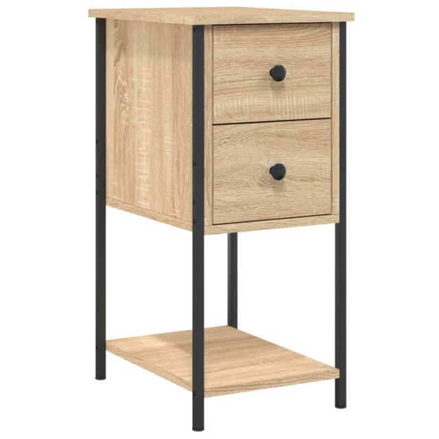 Bedside Cabinets Side Table Nightstand Bedside Table Engineered Wood