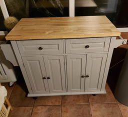 Kitchen Island Unit Butchers Block Trolley Breakfast Bar Table Storage