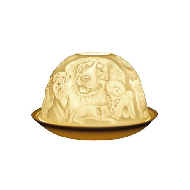 Dogs Nordic Lights Candle Shade And Plate, Pets, Animals, Gifts, Home